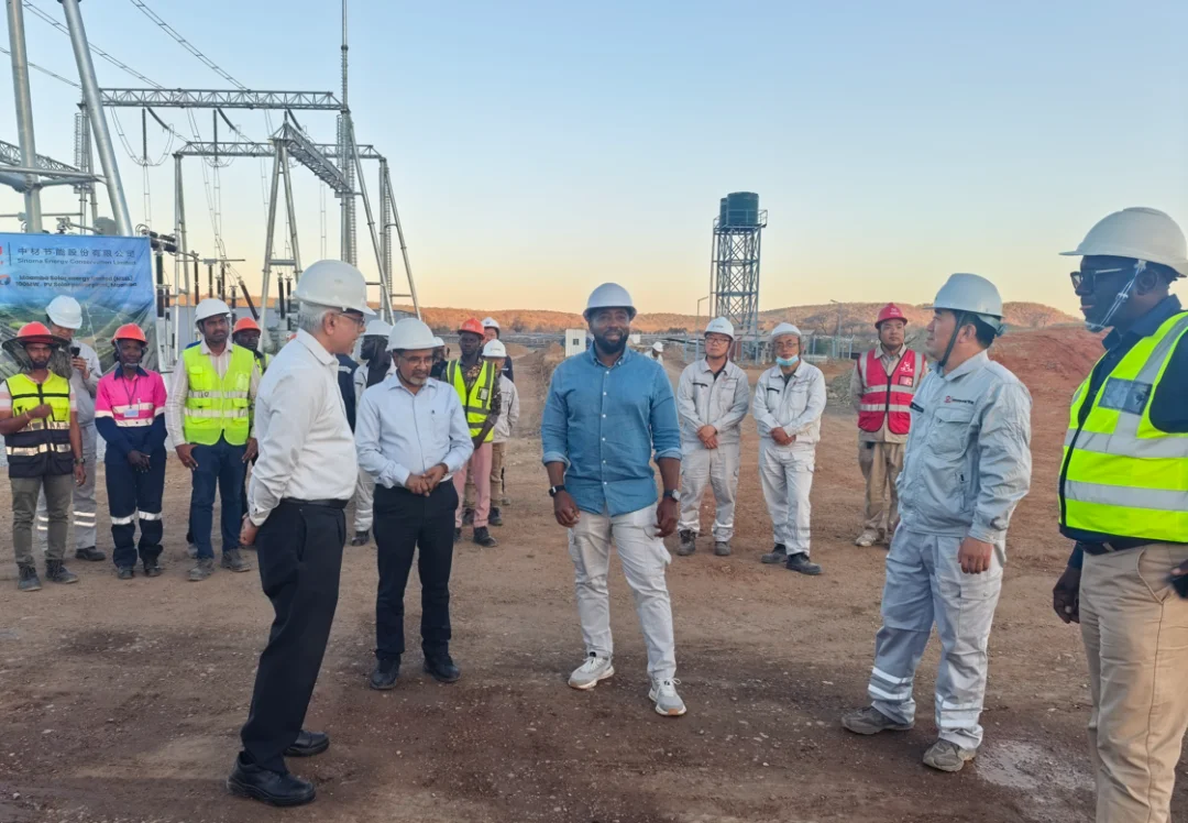 Advisor to Zambian President Inspects Sinoma Energy Conservation Ltd.'s 100MW Mamba Solar PV Power Station